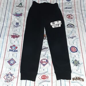 Billionaire Boys Club Youth Black Joggers Jogging Pants Sweatpants